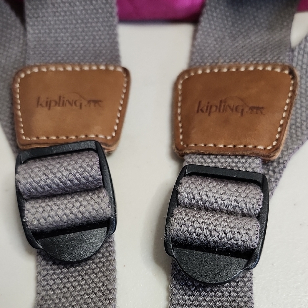 Kipling Y2K Drawstring Backpack Monkey Keychain - image 6